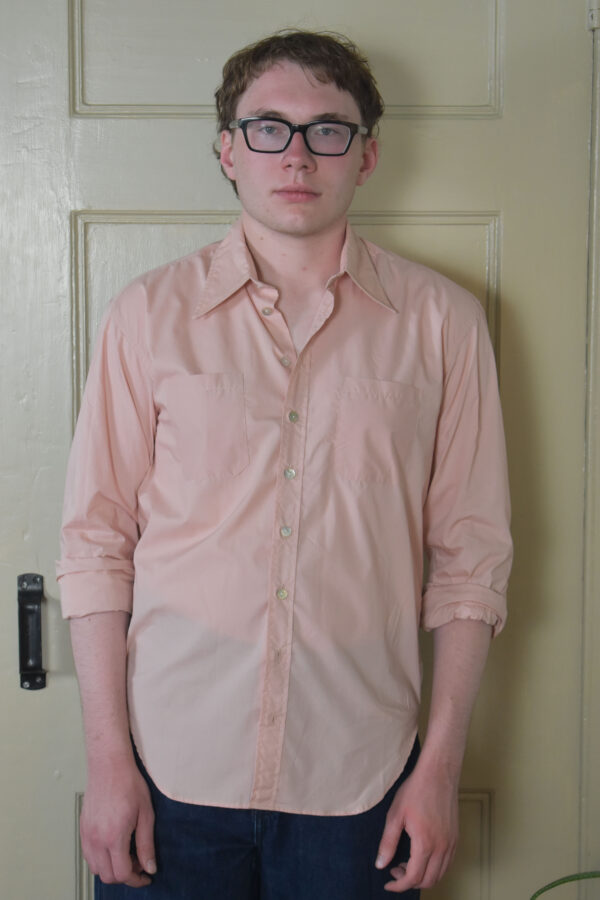 AVIDAN SHIRT IN DUSTY ROSE COTTON POPLIN 1 AVIDAN SHIRT IN DUSTY ROSE COTTON POPLIN