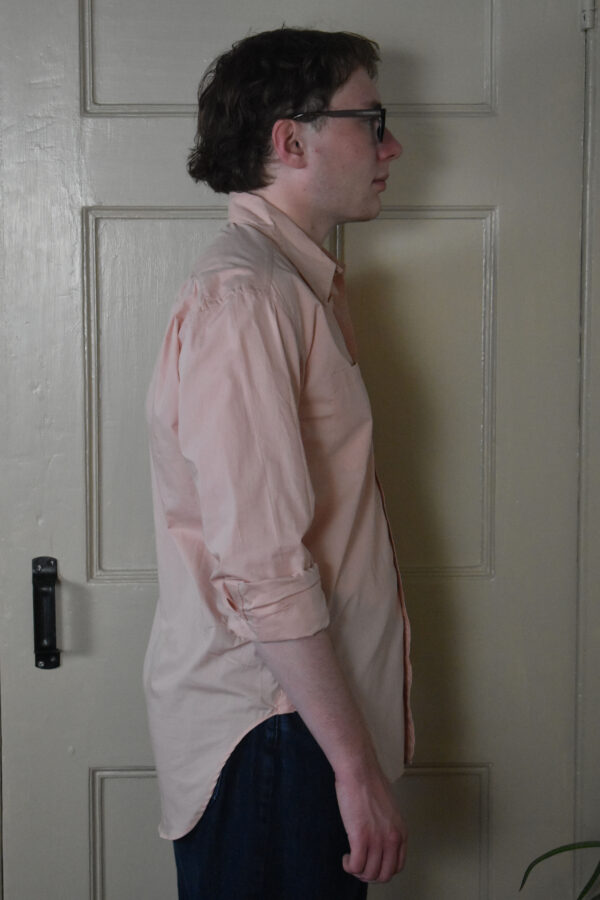 AVIDAN SHIRT IN DUSTY ROSE COTTON POPLIN 2 AVIDAN SHIRT IN DUSTY ROSE COTTON POPLIN - Image 2