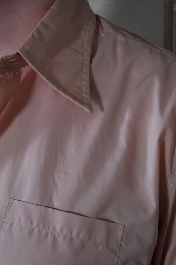 AVIDAN SHIRT IN DUSTY ROSE COTTON POPLIN 4 AVIDAN SHIRT IN DUSTY ROSE COTTON POPLIN - Image 4