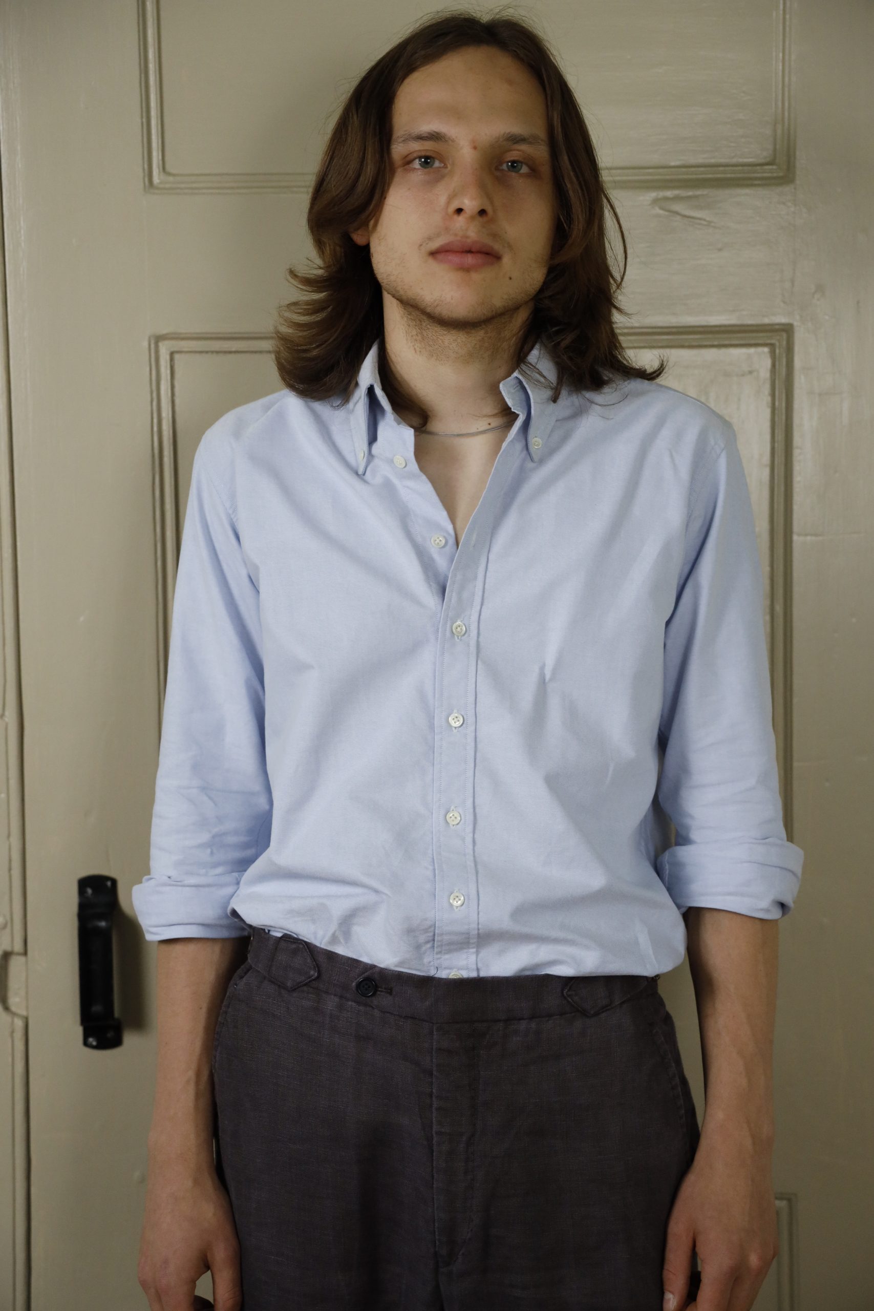 CLASSIC BLUE OXFORD BUTTON-DOWN IN ORGANIC COTTON 2 CLASSIC BLUE OXFORD BUTTON-DOWN IN ORGANIC COTTON - Image 2