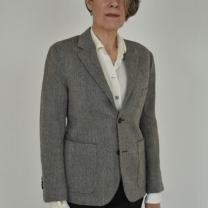 UTTERLY NATURAL, UNDYED WOOLEN TWEED JACKET 1