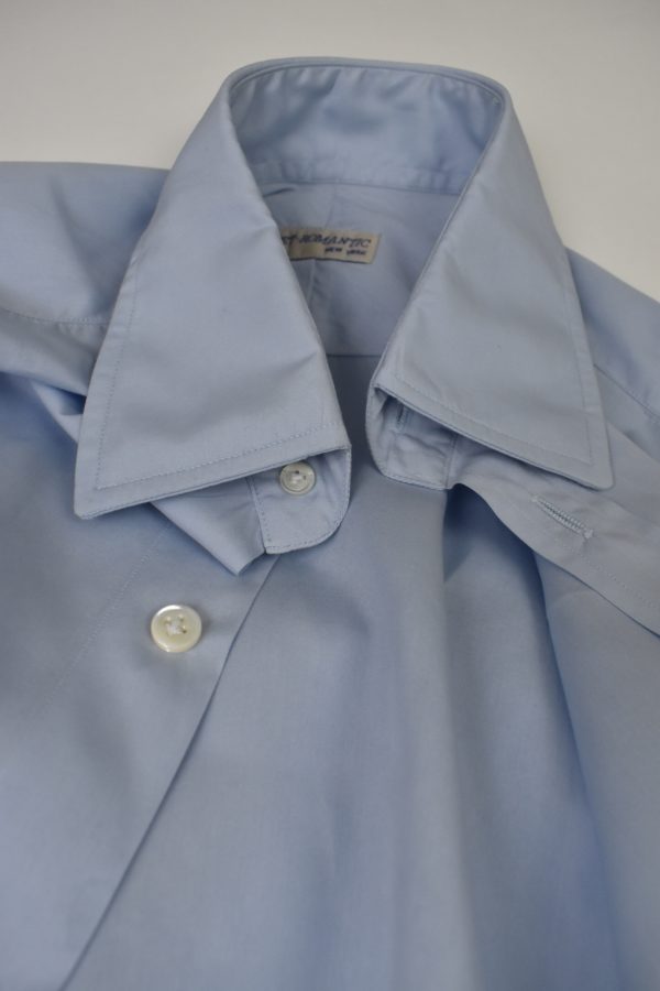 HAND-SEWN FORMAL SHIRT IN FINE CLASSIC BLUE 100s 2-PLY POPLIN 3 HAND-SEWN FORMAL SHIRT IN FINE CLASSIC BLUE 100s 2-PLY POPLIN - Image 3