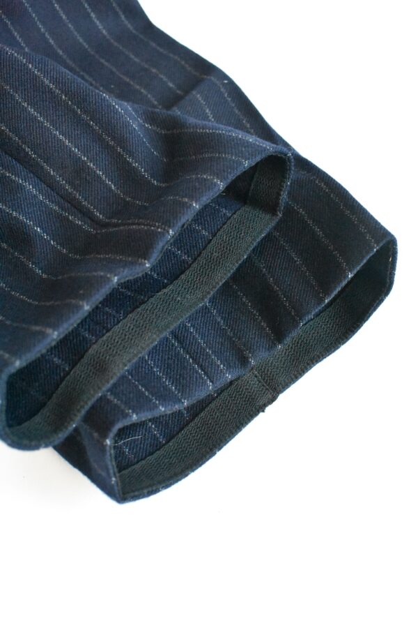 SIMPLE TAPERED PANTS IN NAVY BLUE PINSTRIPED WOOL (Copy) 8 SIMPLE TAPERED PANTS IN NAVY BLUE PINSTRIPED WOOL (Copy) - Image 8