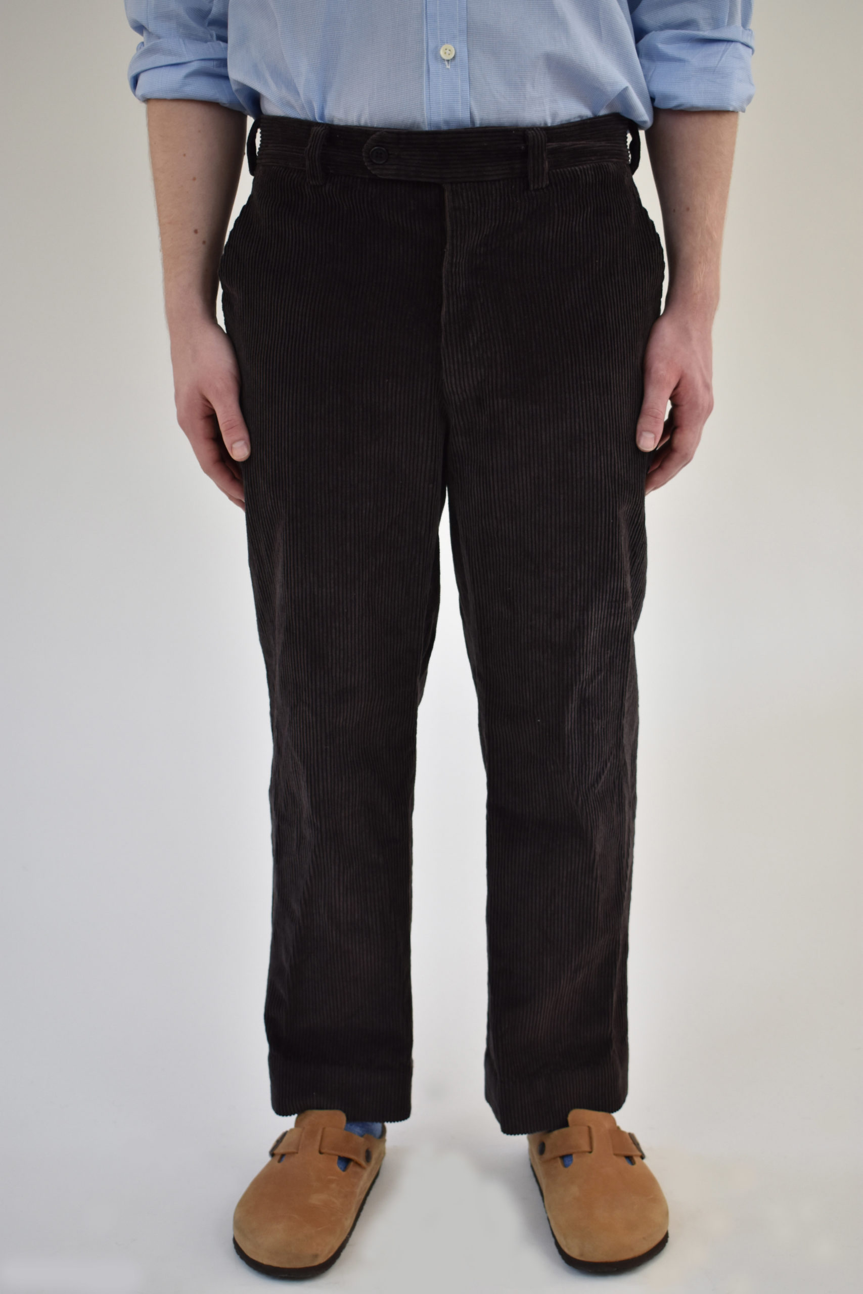 COFFEE BROWN ENGLISH CORDUROY STRAIGHT LEGGED PANTS 1 COFFEE BROWN ENGLISH CORDUROY STRAIGHT LEGGED PANTS