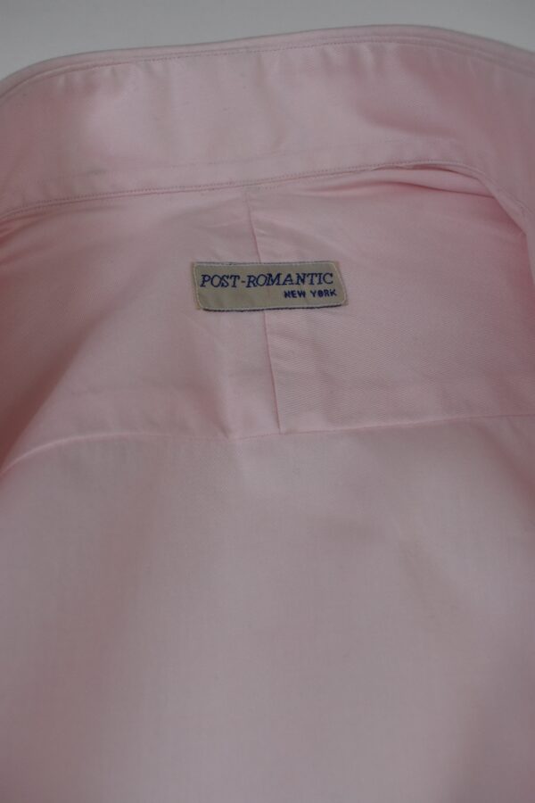 HAND-SEWN FORMAL SHIRT IN LIGHT PINK COTTON TWILL 3 HAND-SEWN FORMAL SHIRT IN LIGHT PINK COTTON TWILL - Image 3