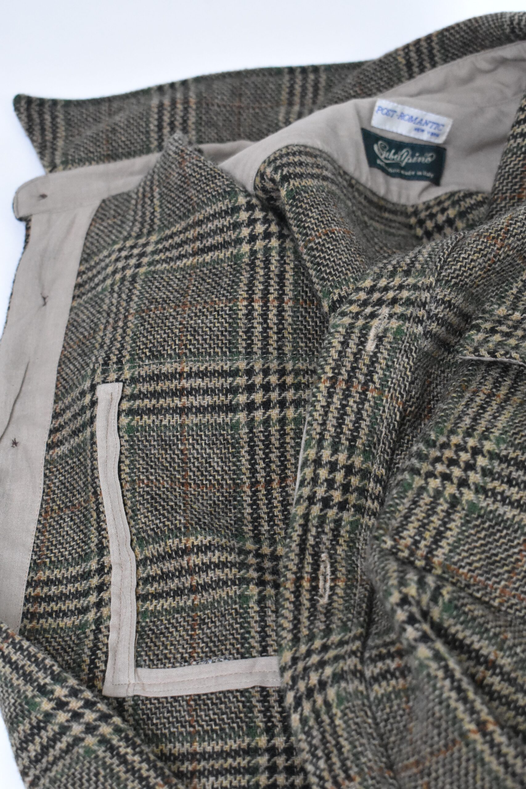 MEN'S WASHED ITALIAN WOOLEN TWEED OVERSHIRT 2 MEN'S WASHED ITALIAN WOOLEN TWEED OVERSHIRT - Image 2