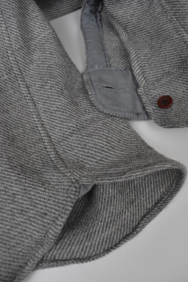 UTTERLY NATURAL, UNDYED ITALIAN WOOLEN TWEED OVERSHIRT 3 3 UTTERLY NATURAL, UNDYED ITALIAN WOOLEN TWEED OVERSHIRT 3 - Image 3