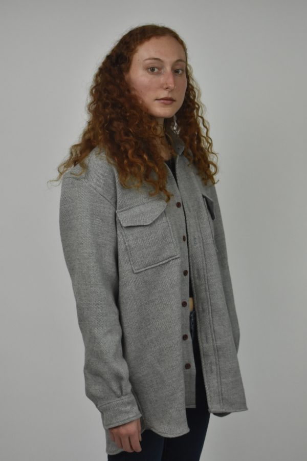 UTTERLY NATURAL, UNDYED WOOLEN OVERSHIRT 3 - Image 2