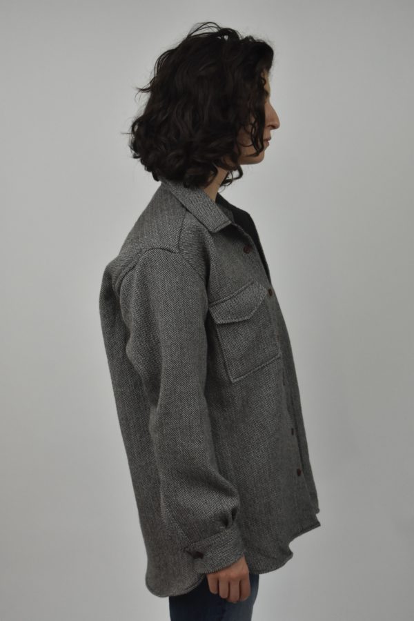 UTTERLY NATURAL, UNDYED WOOLEN OVERSHIRT 1 3 UTTERLY NATURAL, UNDYED WOOLEN OVERSHIRT 1 - Image 3