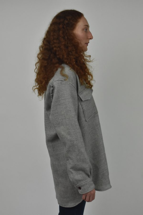 UTTERLY NATURAL, UNDYED WOOLEN OVERSHIRT 3 - Image 3