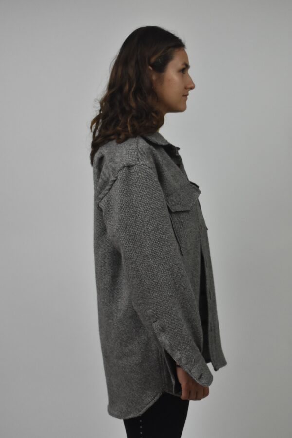 UTTERLY NATURAL, UNDYED WOOLEN OVERSHIRT 2 - Image 3
