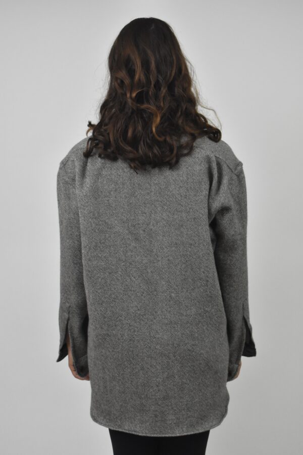 UTTERLY NATURAL, UNDYED WOOLEN OVERSHIRT 2 - Image 4