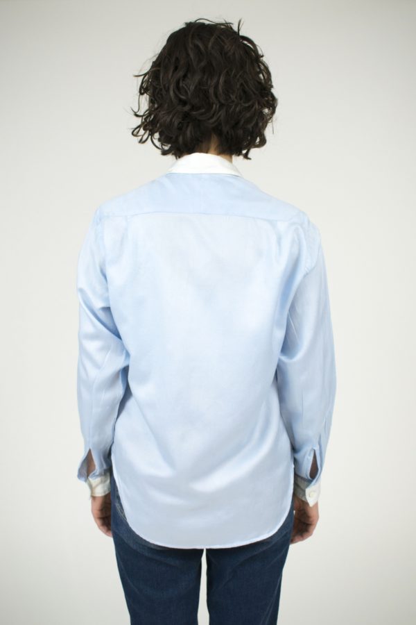 POPOVER SHIRT IN SILK/COTTON BLEND - Image 3