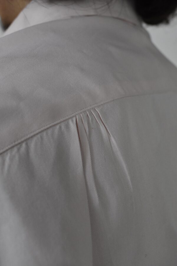 HAND-SEWN FORMAL SHIRT IN LIGHT PINK COTTON TWILL 8 HAND-SEWN FORMAL SHIRT IN LIGHT PINK COTTON TWILL - Image 8