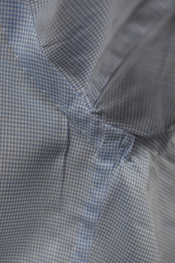HAND-WORKED GRANDI & RUBINELLI SHIRT IN MICRO CHECKS 7 HAND-WORKED GRANDI & RUBINELLI SHIRT IN MICRO CHECKS - Image 7