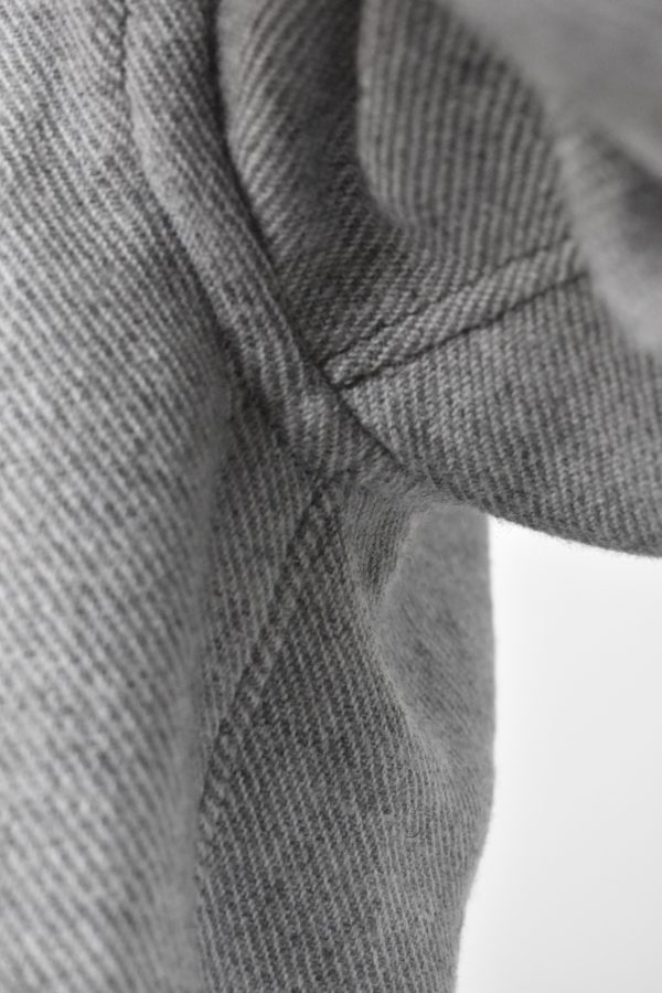UTTERLY NATURAL, UNDYED ITALIAN WOOLEN TWEED OVERSHIRT 3 6 UTTERLY NATURAL, UNDYED ITALIAN WOOLEN TWEED OVERSHIRT 3 - Image 6