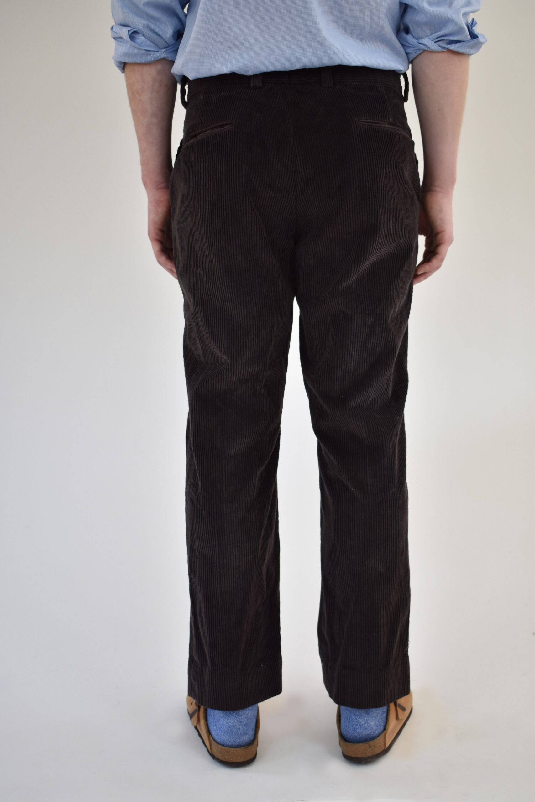 COFFEE BROWN ENGLISH CORDUROY STRAIGHT LEGGED PANTS 5 COFFEE BROWN ENGLISH CORDUROY STRAIGHT LEGGED PANTS - Image 5