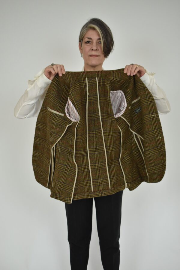 TWO BUTTON JACKET IN PLAID WASHED TWEED 2 - Image 5