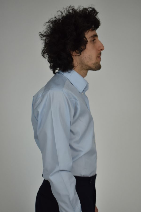 HAND-SEWN FORMAL SHIRT IN FINE CLASSIC BLUE 100s 2-PLY POPLIN 6 HAND-SEWN FORMAL SHIRT IN FINE CLASSIC BLUE 100s 2-PLY POPLIN - Image 6