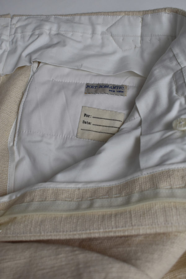STRAIGHT PANTS IN UNDYED HANDLOOMED COTTON 5 STRAIGHT PANTS IN UNDYED HANDLOOMED COTTON - Image 5