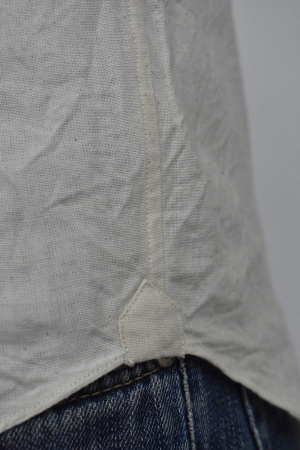 POPOVER SHIRT IN UNDYED, HANDLOOMED COTTON 6 POPOVER SHIRT IN UNDYED, HANDLOOMED COTTON - Image 6