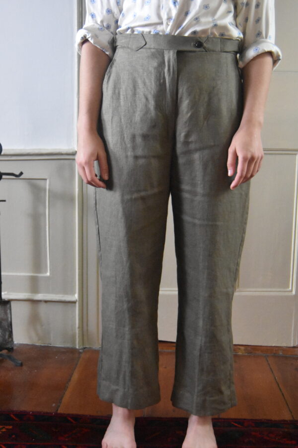 OLIVE GREEN LINEN SUIT - Image 8