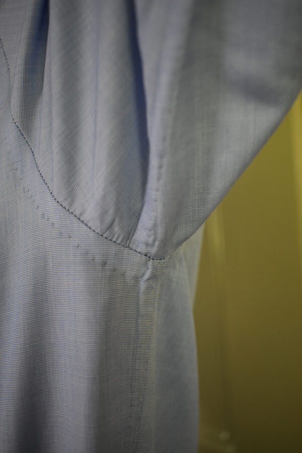 HAND-SEWN SHIRT IN BLUE END-ON-END 120s 2-PLY POPLIN 10 HAND-SEWN SHIRT IN BLUE END-ON-END 120s 2-PLY POPLIN - Image 10