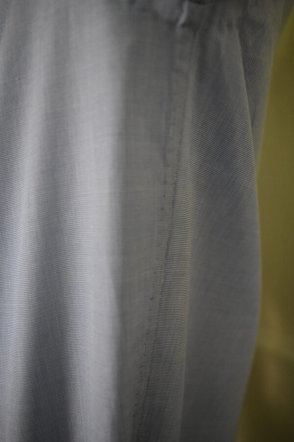 HAND-SEWN SHIRT IN BLUE END-ON-END 120s 2-PLY POPLIN 11 HAND-SEWN SHIRT IN BLUE END-ON-END 120s 2-PLY POPLIN - Image 11
