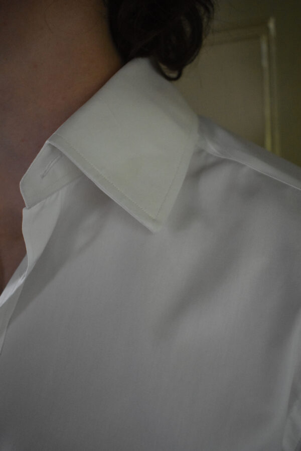 HAND-SEWN SHIRT IN WHITE 120s 2-PLY POPLIN 5 HAND-SEWN SHIRT IN WHITE 120s 2-PLY POPLIN - Image 5