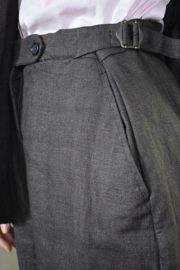 COFFE BROWN LINEN SUIT 7 COFFE BROWN LINEN SUIT - Image 7