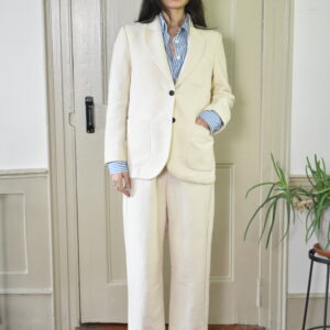 IVORY HANDLOOMED COTTON SUIT