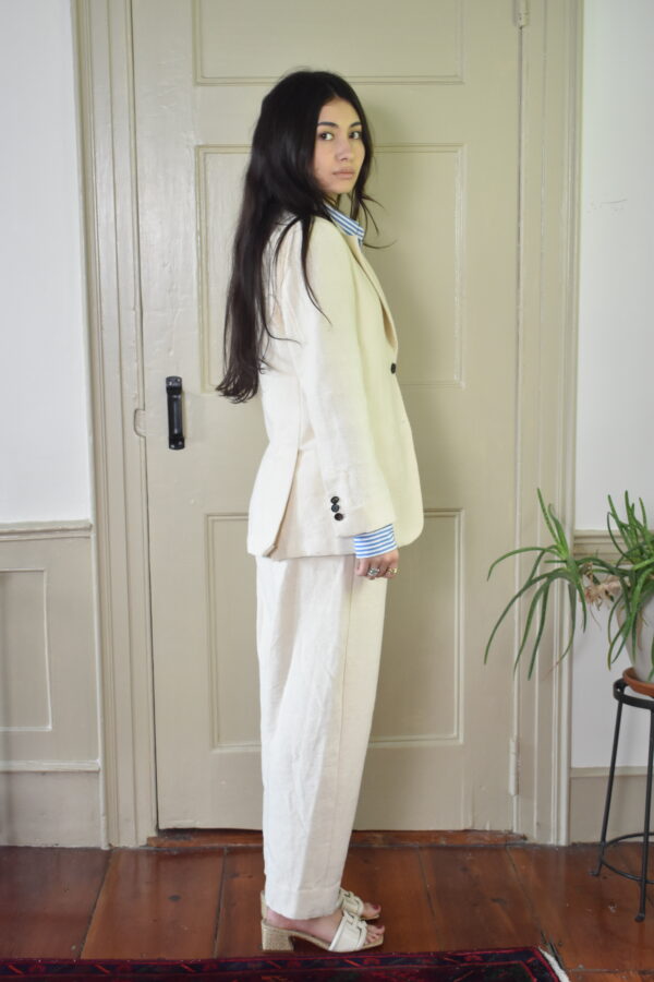 IVORY HANDLOOMED COTTON SUIT - Image 2