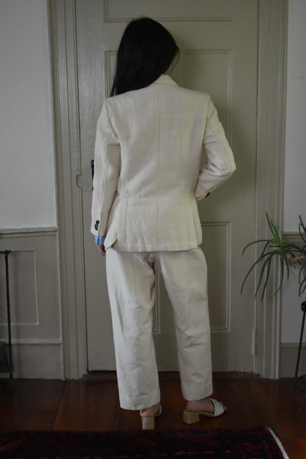 IVORY HANDLOOMED COTTON SUIT - Image 10
