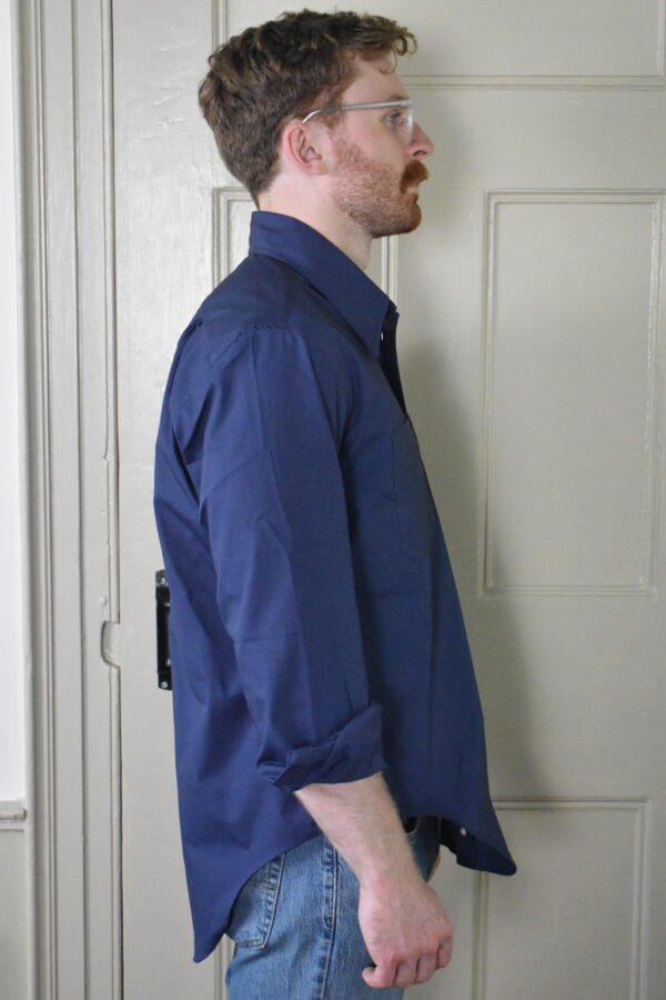 AVIDAN SHIRT IN BLUE COTTON POPLIN 2 AVIDAN SHIRT IN BLUE COTTON POPLIN - Image 2