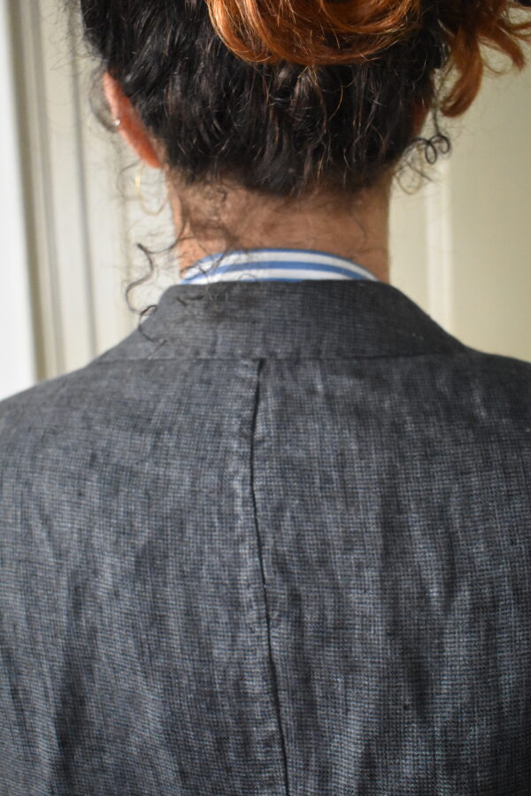 CHARCOAL HOUNDSTOOTH LINEN SUIT 2 CHARCOAL HOUNDSTOOTH LINEN SUIT - Image 2