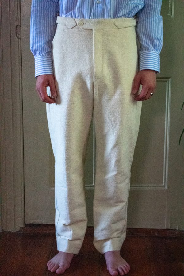 IVORY HAND-LOOMED & HAND-SEWN COTTON SUIT 13 IVORY HAND-LOOMED & HAND-SEWN COTTON SUIT - Image 13