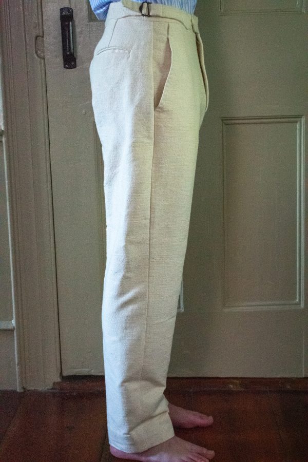 IVORY HAND-LOOMED & HAND-SEWN COTTON SUIT 12 IVORY HAND-LOOMED & HAND-SEWN COTTON SUIT - Image 12