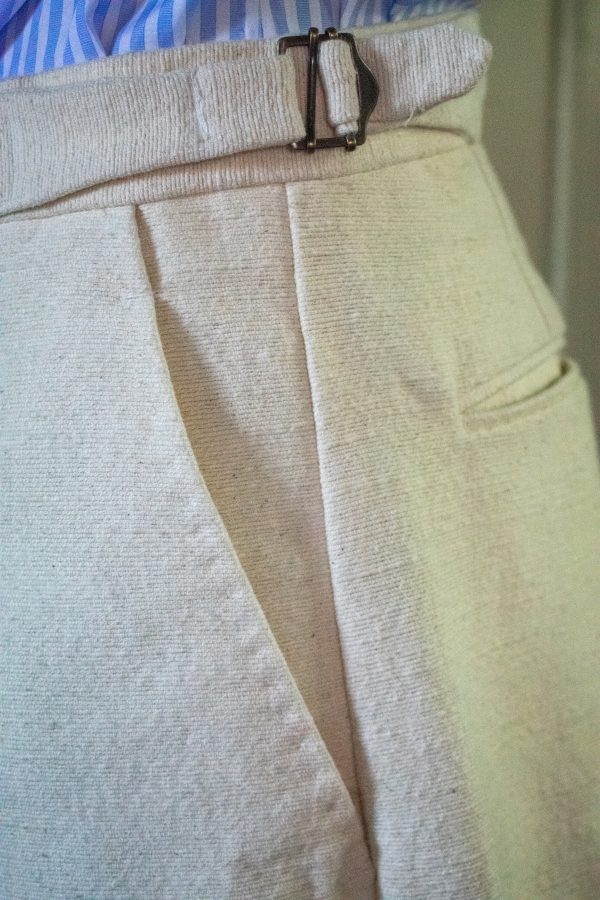 IVORY HAND-LOOMED & HAND-SEWN COTTON SUIT 11 IVORY HAND-LOOMED & HAND-SEWN COTTON SUIT - Image 11