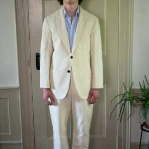 IVORY HAND-LOOMED & HAND-SEWN COTTON SUIT