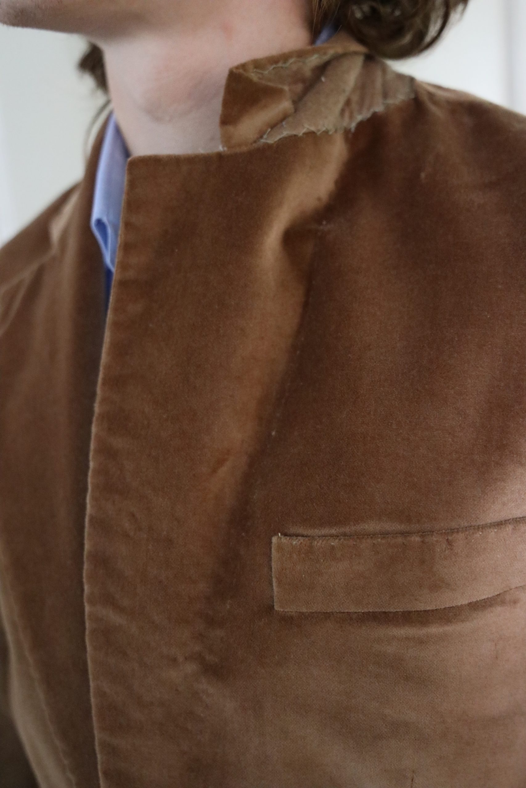 TAN VELVET COTTON SUIT 6 TAN VELVET COTTON SUIT - Image 6