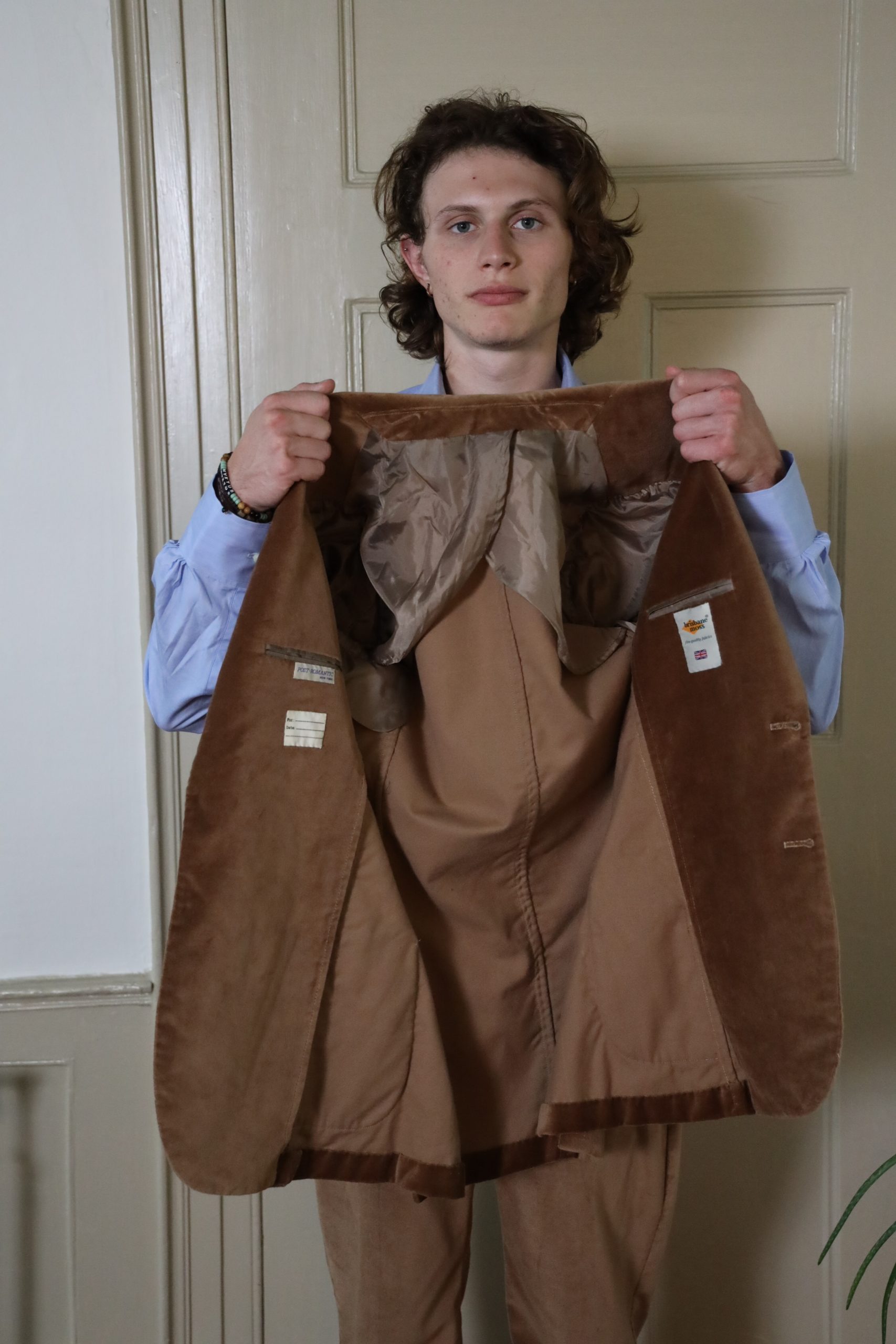TAN VELVET COTTON SUIT 11 TAN VELVET COTTON SUIT - Image 11