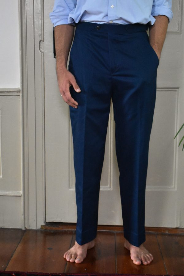 NAVY CADET'S STRAIGHT PANTS IN BRUSHED COTTON TWILL 2 NAVY CADET'S STRAIGHT PANTS IN BRUSHED COTTON TWILL - Image 2