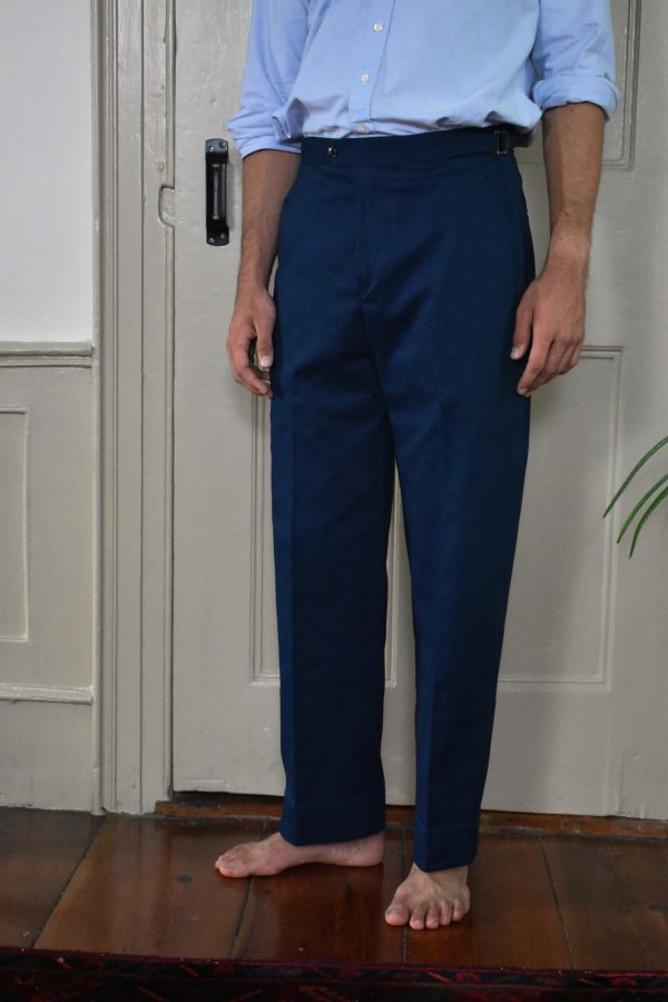 NAVY CADET'S STRAIGHT PANTS IN BRUSHED COTTON TWILL 5 NAVY CADET'S STRAIGHT PANTS IN BRUSHED COTTON TWILL - Image 5