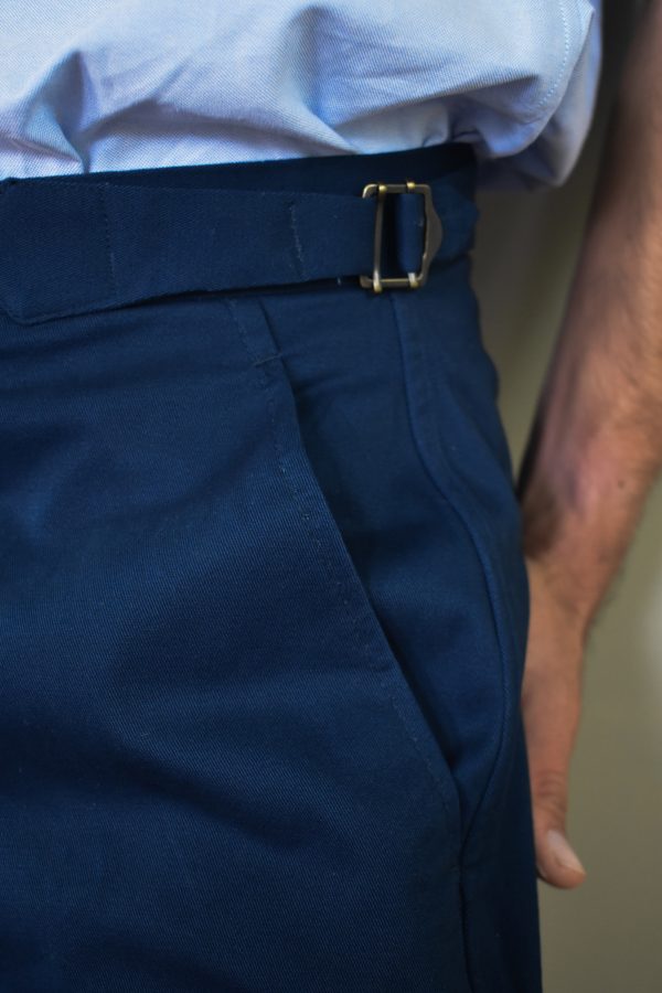 NAVY CADET'S STRAIGHT PANTS IN BRUSHED COTTON TWILL 6 NAVY CADET'S STRAIGHT PANTS IN BRUSHED COTTON TWILL - Image 6