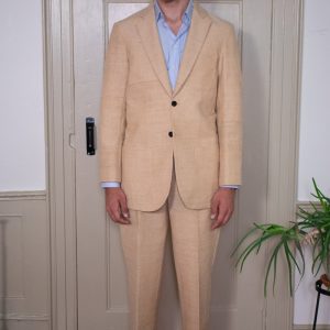 TAN HAND-LOOMED & HAND-SEWN COTTON SUIT