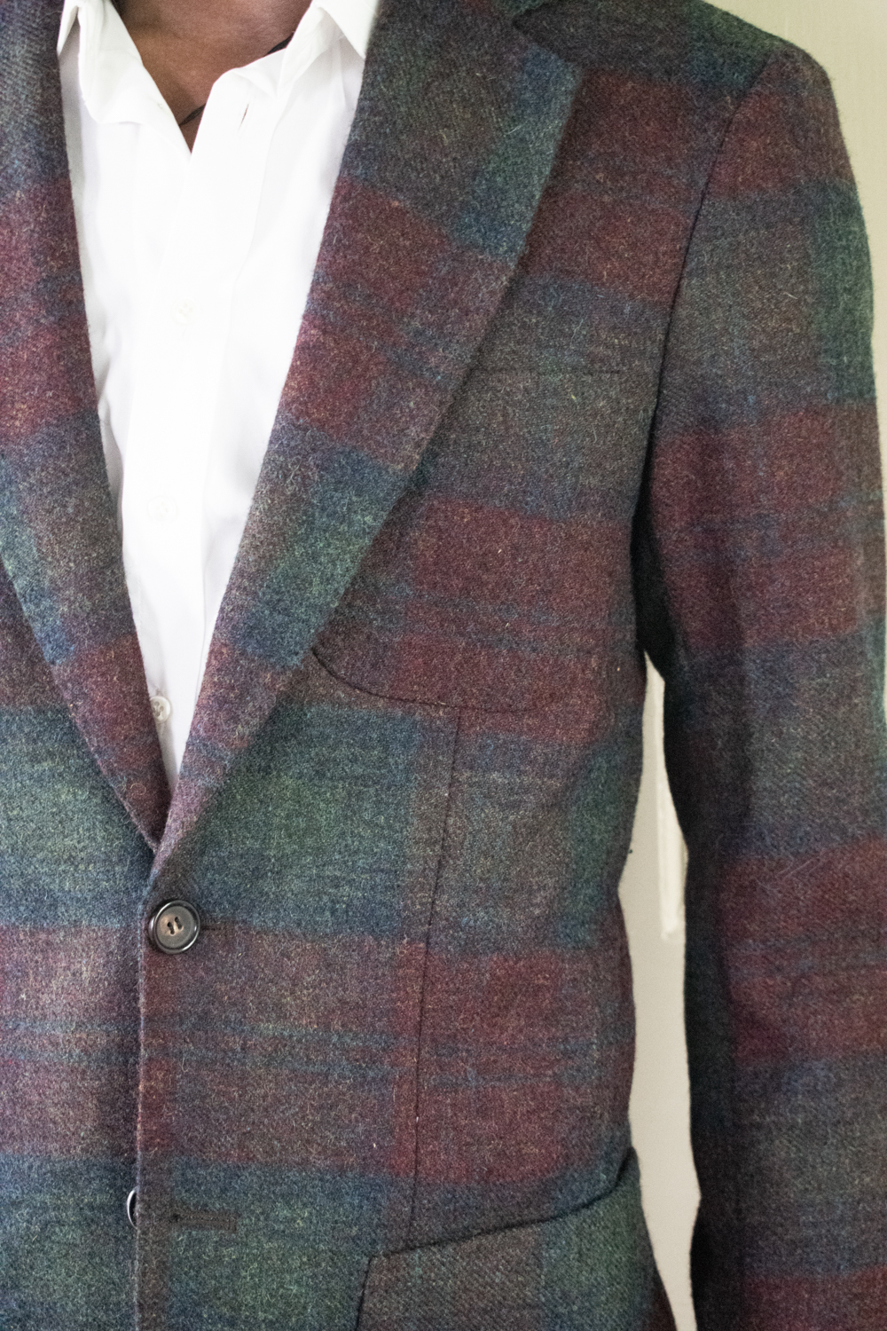 TWO BUTTON JACKET IN CHECKED ENGLISH TWEED 2 TWO BUTTON JACKET IN CHECKED ENGLISH TWEED - Image 2
