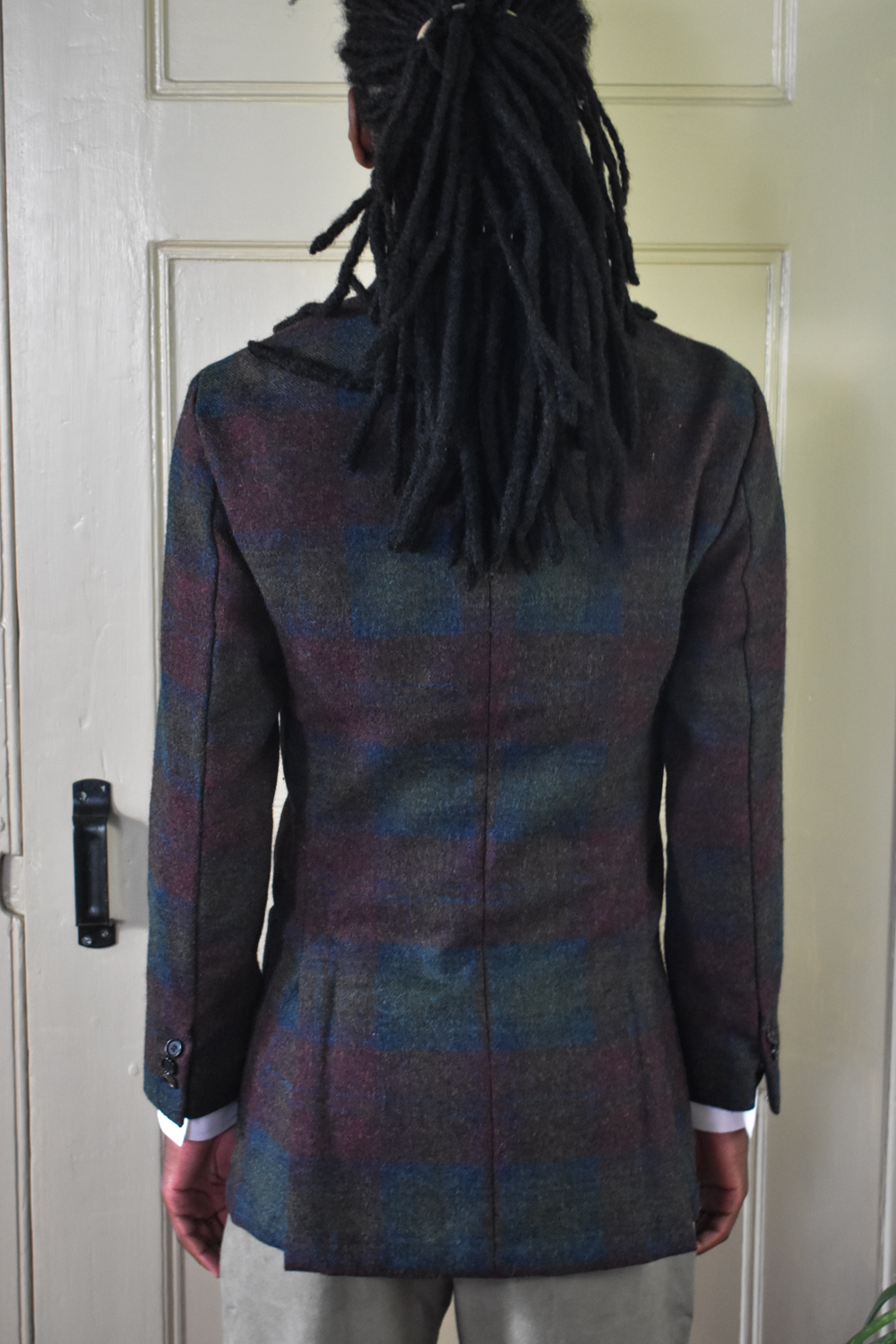 TWO BUTTON JACKET IN CHECKED ENGLISH TWEED 5 TWO BUTTON JACKET IN CHECKED ENGLISH TWEED - Image 5