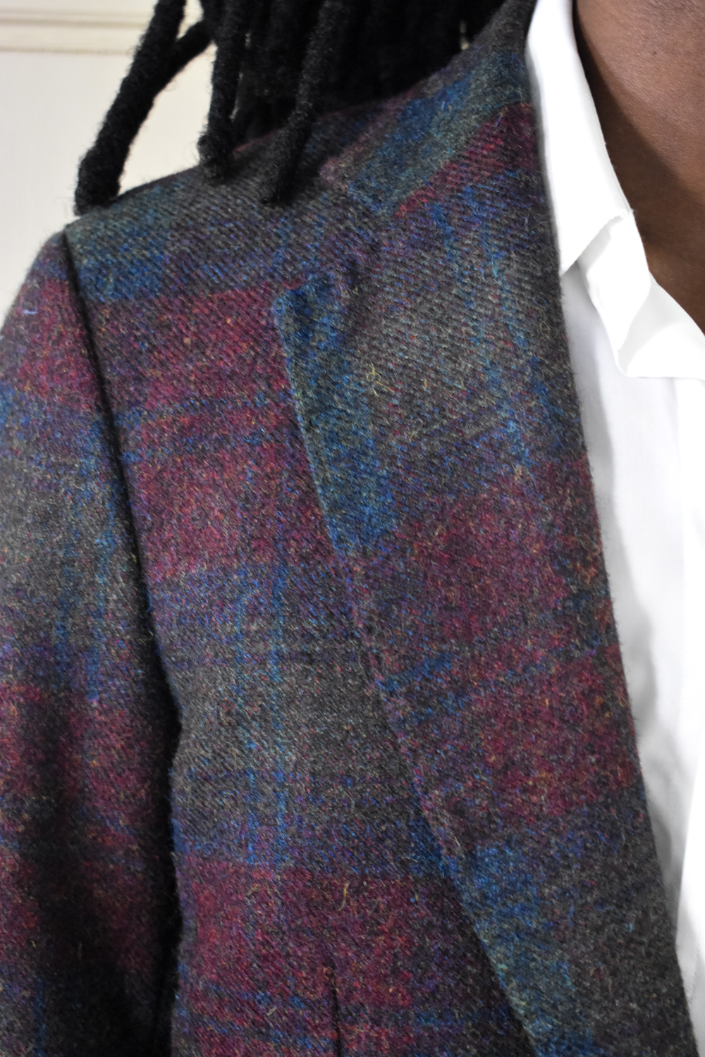 TWO BUTTON JACKET IN CHECKED ENGLISH TWEED 6 TWO BUTTON JACKET IN CHECKED ENGLISH TWEED - Image 6